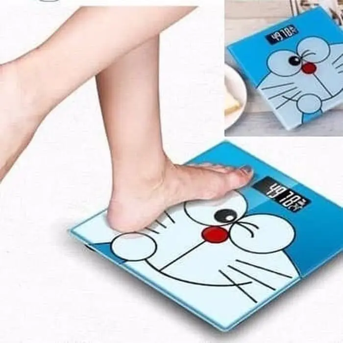 BAYAR SAAT SAMPAI TIMBANGAN DORAEMON MAX BEBAN 180KG GRATIS BATERAI 0