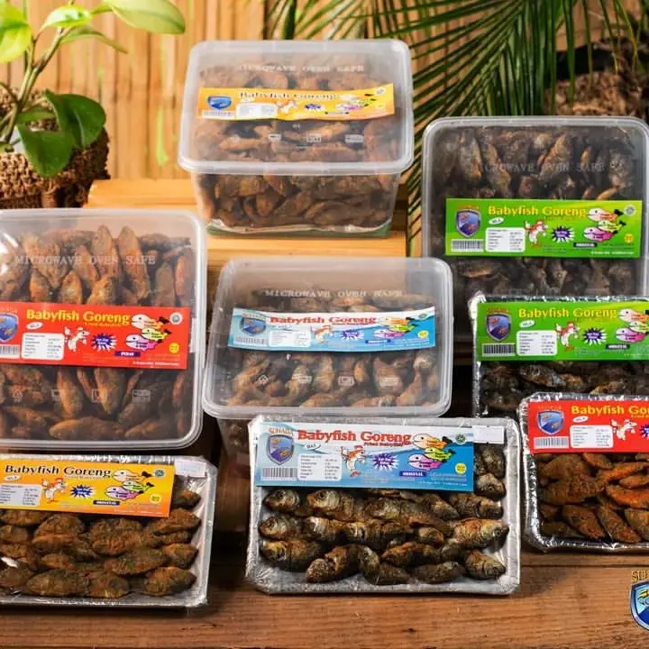 SUHADAFOOD - BABY FISH  CRIPSY IKAN MAS & NILA ASLI BERGIZI 100GR 0