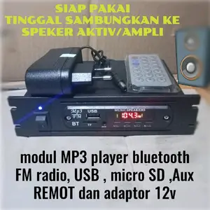 modul mp3 player bluetooth,FM Radio,USB,rakitan dan siap pakai mp4