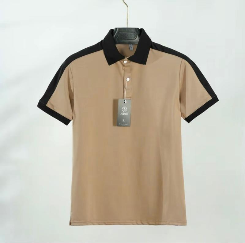 Product Introduction of Áo polo nam, Áo thun nam nữ phối vai có cổ Menswear Top Cotton Shirt Ngắn Tay Ngắn Tay 15