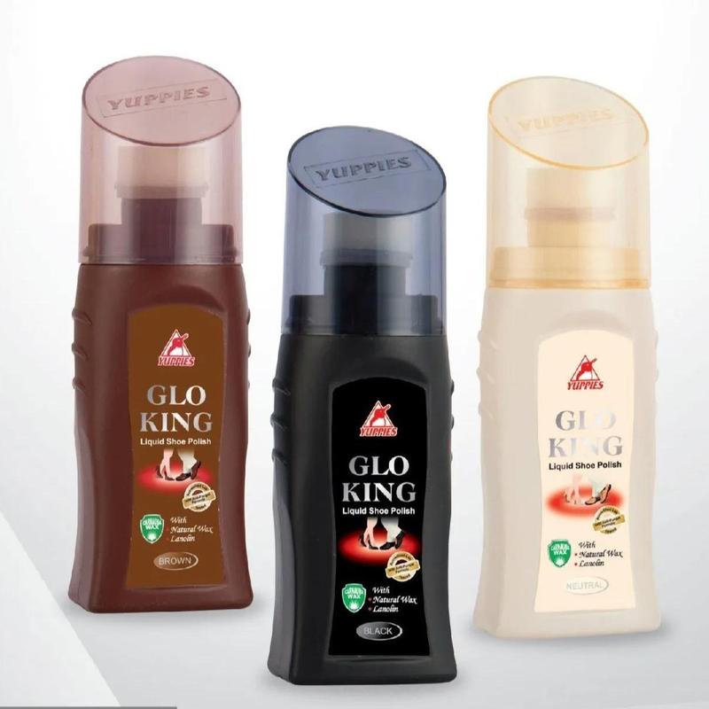 Xi nước đánh giày GloKing malaysia 75ml giữ ẩm và làm mềm cho tất cả các màu da.