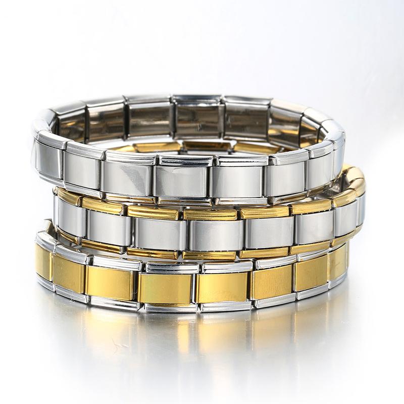 Product Introduction of Shining Stainless Steel Elastic Stretch Chain Link Wristbands Bracelets Fashion Accessories Bracelet for Men Women 27