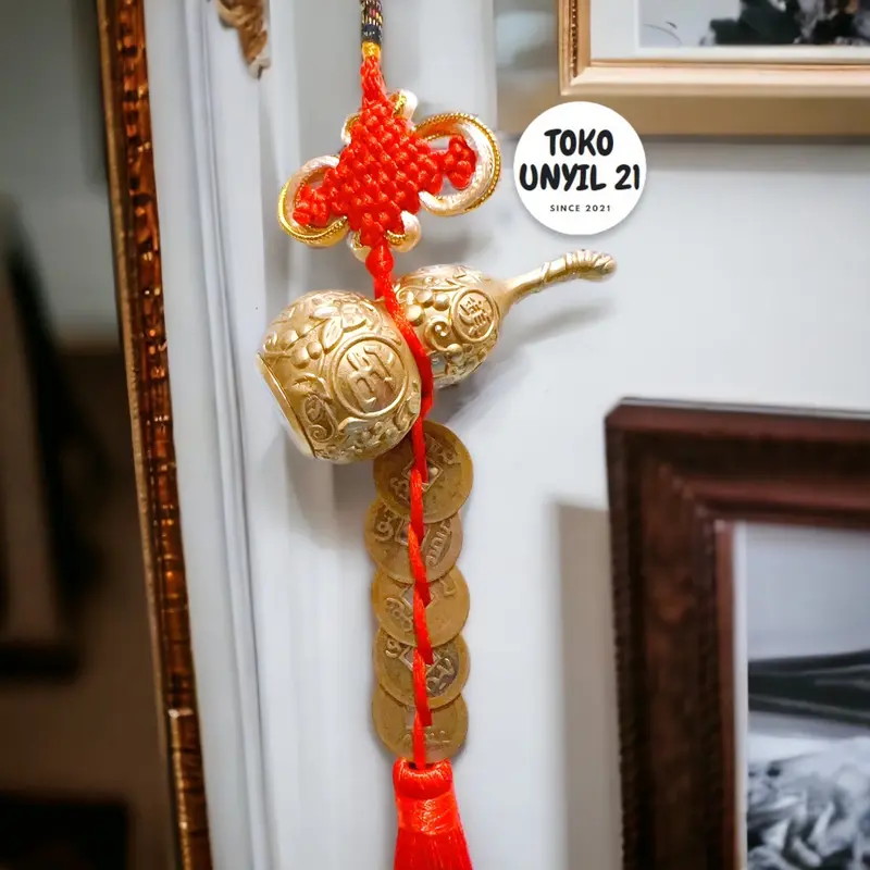 HIASAN MOBIL LUCKY CAT GANTUNGAN AKSESORIS MOBIL SPION INTERIOR AKSESORIS Car Orange 2