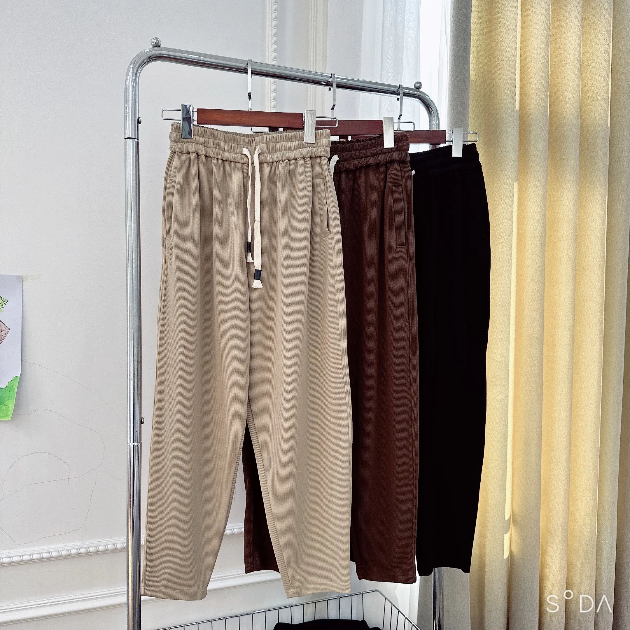 QUẦN BAGGY TĂM ( Hàng Mới #805 BIGSIZE) Nữ Women Voan Kem Jean Đen