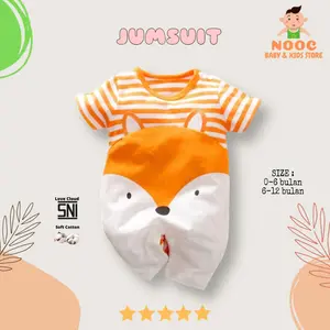 BAJU ROMPER BAYI MOTIF | BAJU BAYI ROMPER MOTIF Katun Newborn Perempuan Cewek