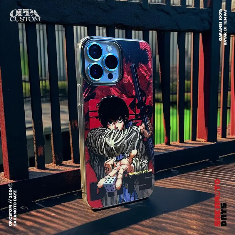 Premium Feather Case Anime SAKAMOTO DAYZ - NAGUMO YOICHI Edition Oppa Custom - Casing Softcase Oppacustom 5