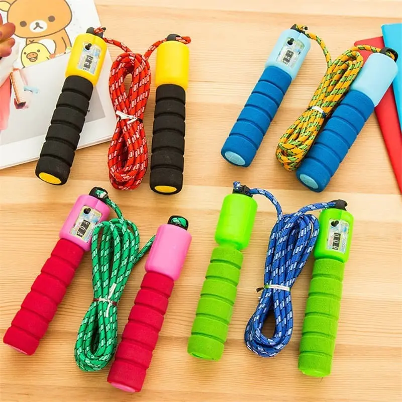 ICS10 Promo Tali Skipping Skiping Lompat Tali Jump Rope dengan Penghitung Digital Loncatan Counter Soft Handle Cod Happy Shopping 8