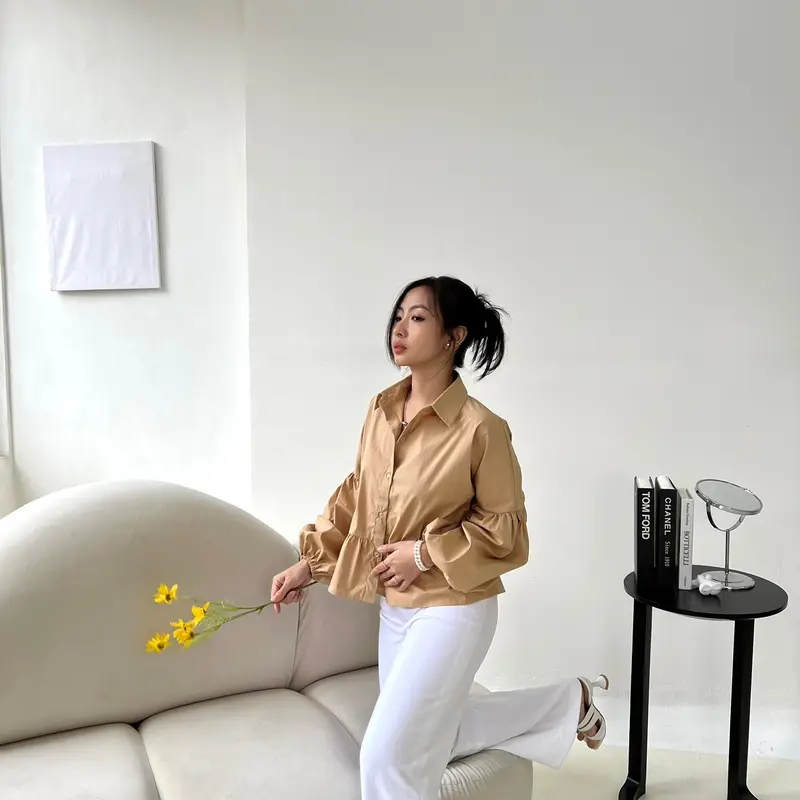 [FOYE] Kim Top / Kemeja Wanita / Atasan Wanita / Cotton Shirt 5