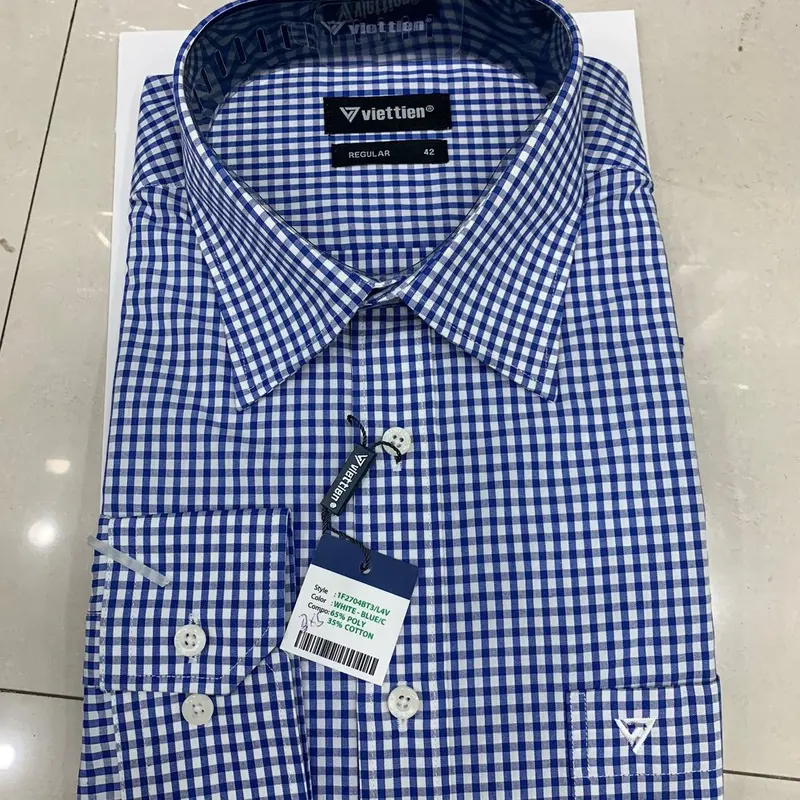 [SIZE 42] Áo Sơ Mi Nam Dài Tay Viettien Form Regular 3