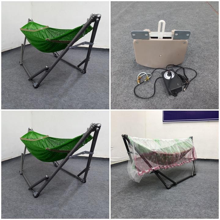 combo máy đưa võng mini+bộ võng mini+mùng 1