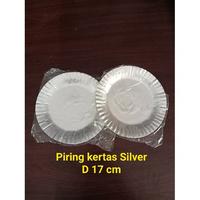 Gambar Piring kertas Silver/piring kue Ultah bulat - silver dari Anugrah Plastik_NEW Kota Surabaya 1 Tokopedia