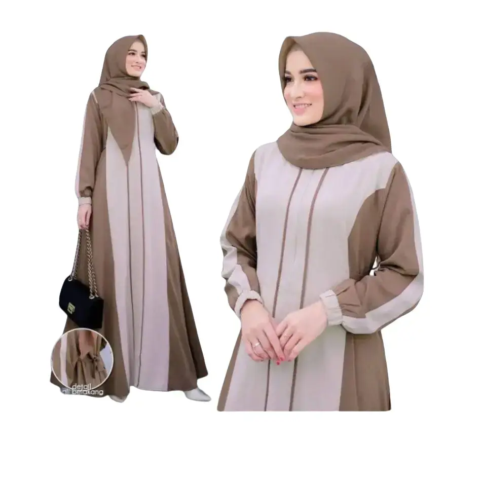 Gamis Elegan 2024 Simple Dress Hijab Outfit Shafira LD UP TO 140 khimar muslim  panjang  wanita  syari  nyaman  formal  high  dewasa  kerudung  Lembut Basic Remaja Mewah Kantong Hitam Crepe Putih