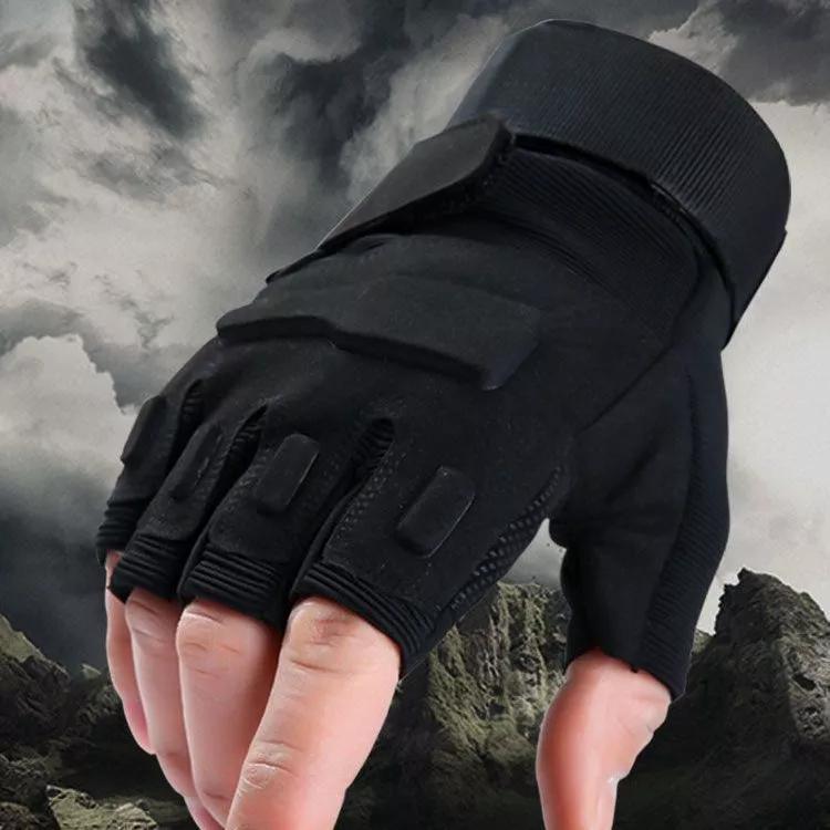 Găng Tay Xe Máy Đa Năng Hở Ngón, Găng tay nam, bao tay nam cụt ngón lái xe du lịch phượt