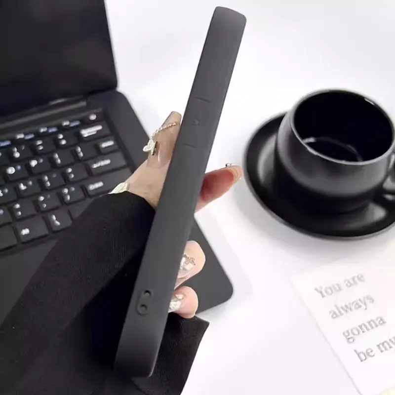 Dua bahan hitam dan putih,Casing ponsel silikon cair MATASURGA,api ungu case untuk Redmi 9c/10/10C/12/12C/13/13C/9/9A/A1/A3/K60ULTRA,terasa nyaman dan antibenturan Penutup 7