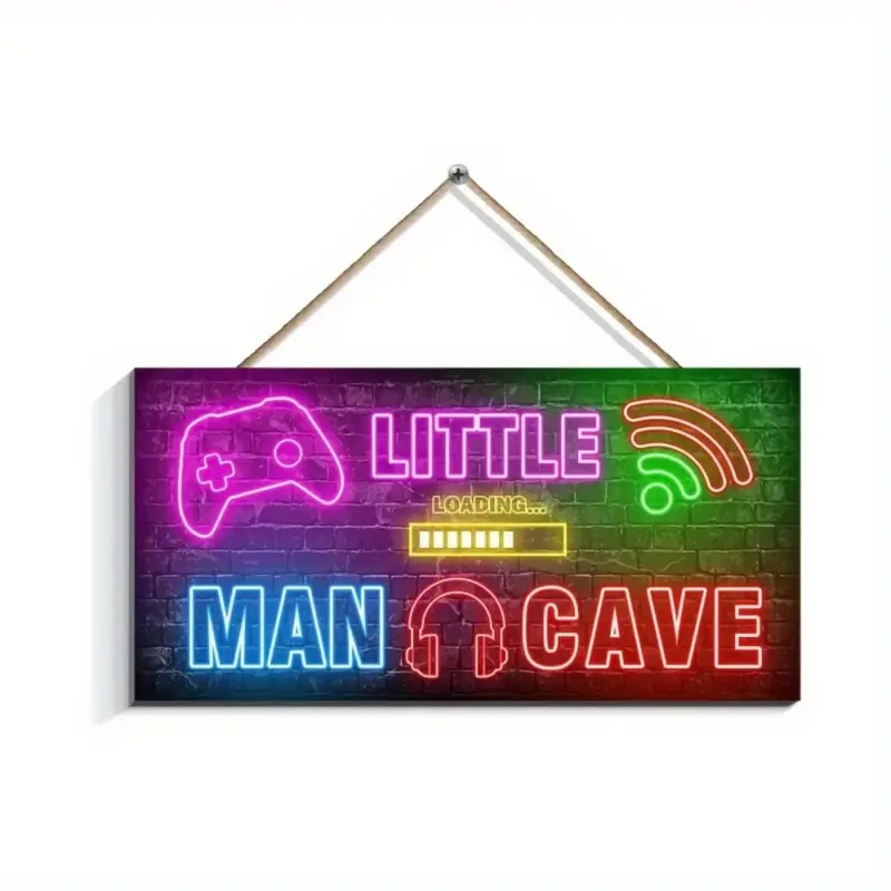 Retro Video Game Neon Wall Sign, Glow in The Dark Gaming Room Decor, Cool Hanging Art for Bedrooms & Game Rooms, Stylish Youth Decor with 80s/90s Arcade Vibes 8
