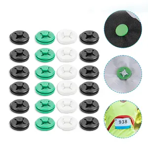 Magnet Bib Kancing Bib Nomor Dada Race Number BIB Button Untuk Lomba Lari Maraton - 4pcs
