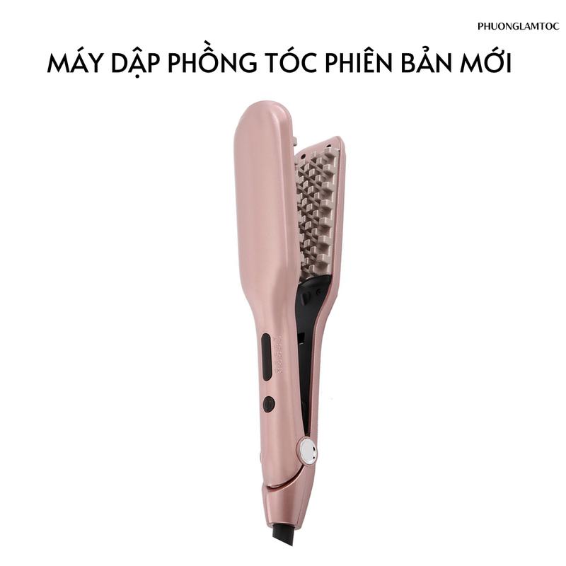 Máy dập phồng tóc chân vuông kết hợp là duỗi tóc by PHUONGLAMTOC
