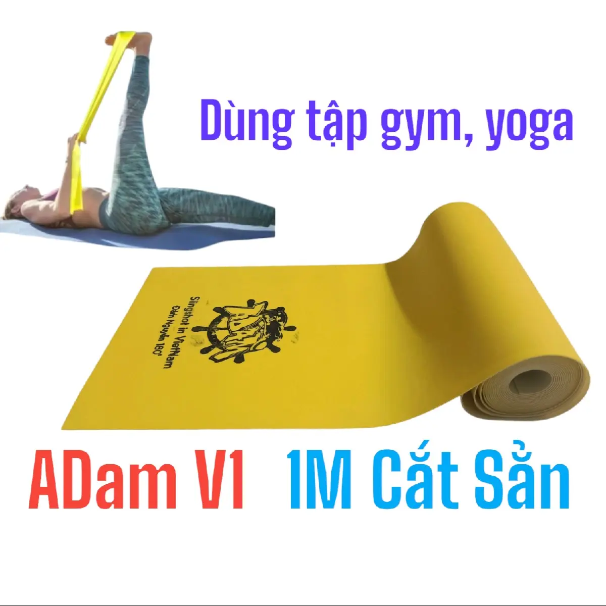 1Mét Dây Kháng Lực ADam Đảm nguyễn tập gym, yoga