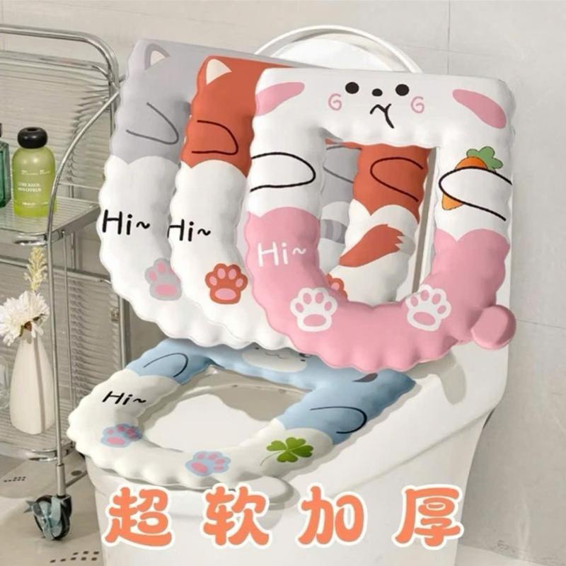   COMBO 3   Đệm lót bồn cầu chống thấm nước Toilet  giao màu ngẫu nhiên  