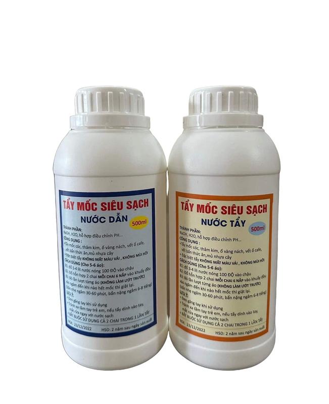 Cặp Tẩy Mốc Siêu Sạch, Tẩy Mốc Quần Áo, Tẩy Thâm Kim Quần Áo, Chất Lỏng Làm Sạch Cặp 1000ml tẩymốcquần