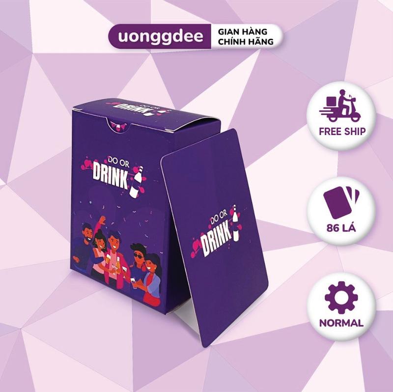 Bộ bài Uống Đê Do or Drink Drinking game uống rịu 86 lá hot trend cho cuộc vui thêm sôi động, bùng nổ Thẻ Bài Cards