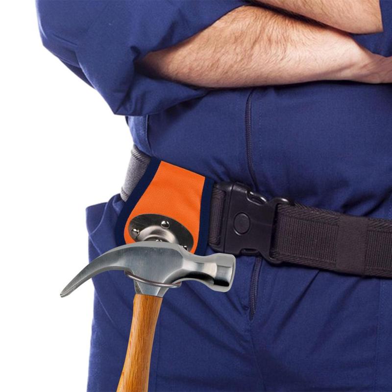 ZAKCO HHP900 Heavy Duty 2¾" Wide Belt Tunnel Hammer Holder – Steel Loop For Tool Belts, Hammer Hook For Pros