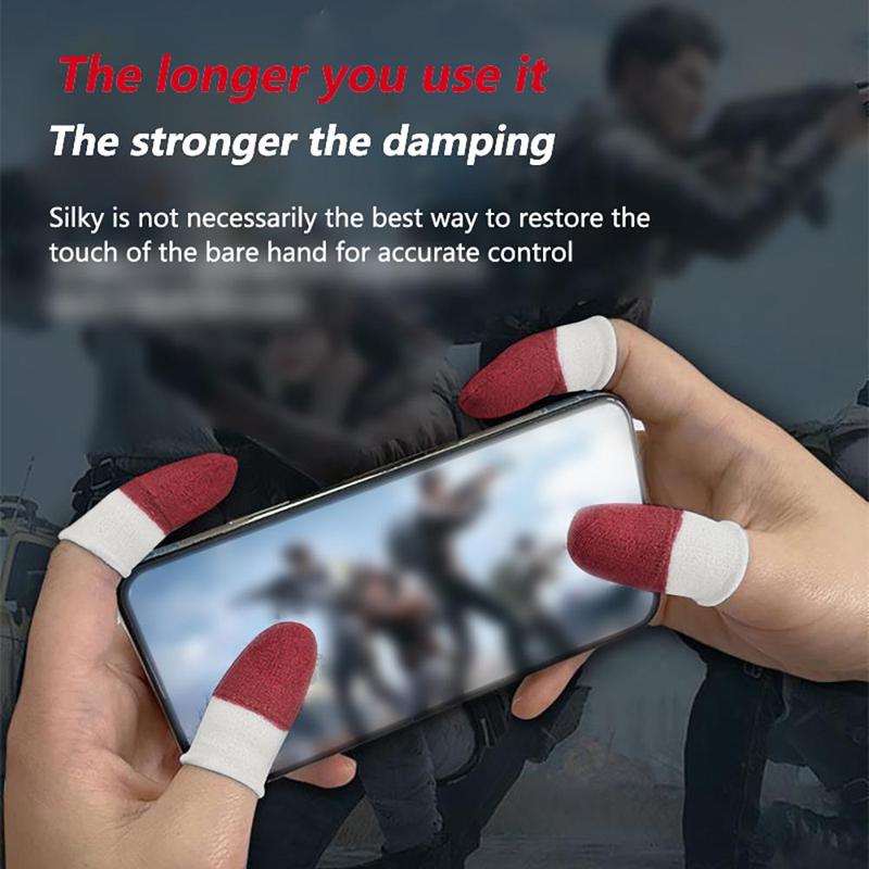 Product Introduction of Breathable Game Finger Glove, Sweatproof Anti-slip Game Finger Cover, Breathable Thumb Gloves for Mobile Gaming Grip, Compatible with All Touchscreen Devices 2