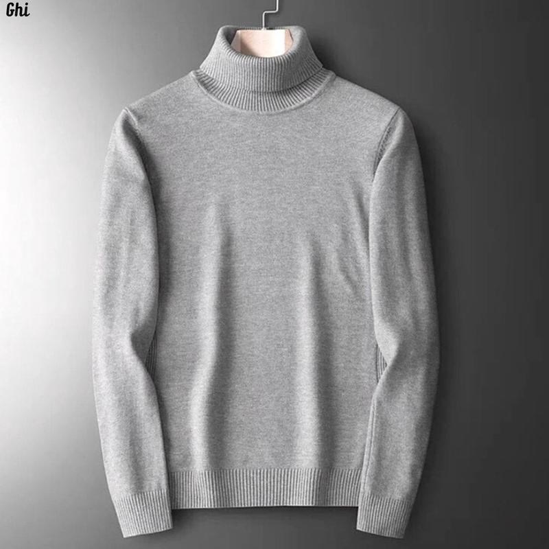 Product Introduction of áo len Cổ Lọ nam Dài Tay Chuẩn Fom Dễ Mặc Menswear Ôm gọn Trắng sentinials sweater áo len áokhoác hoànggia áo len 2