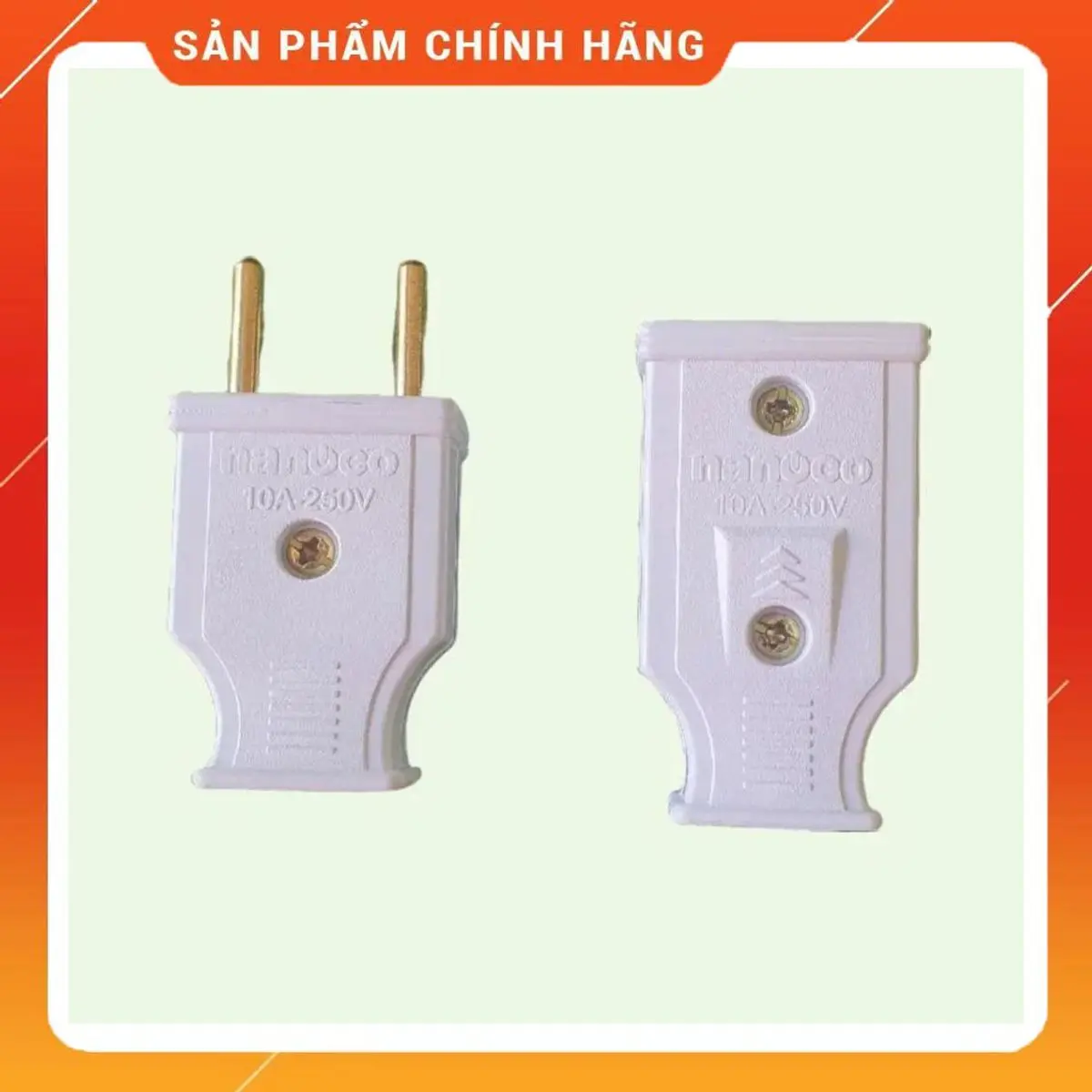 Phích Cắm Điện Đực/Phích Cắm Điện Cái NANOCO Phích Cắm Điện 100% Nhựa Cao Cấp ABS, Đuôi Đực, Đuôi Cái