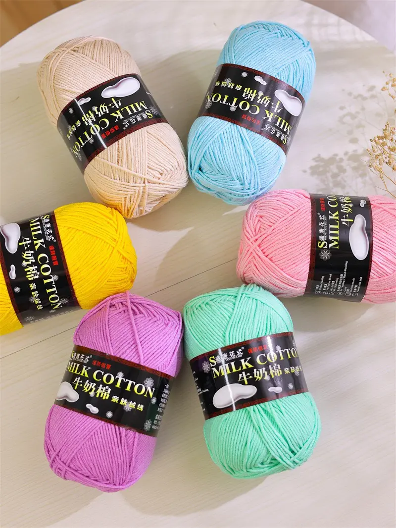 len milk cotton 125g, len móc thú 103 màu