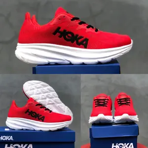 best seller sepatu hoka merah Sepatu sneaker olahraga wanita senam zumba