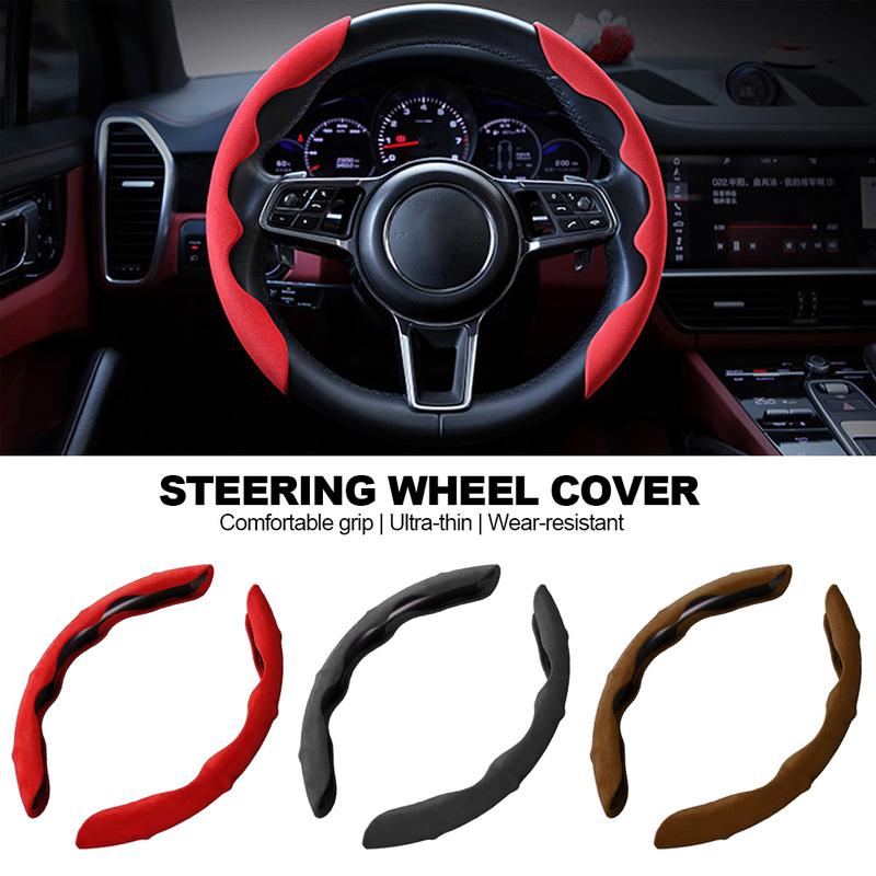 Product Introduction of 2Pcs Car Steering Wheel Cover Anti-skid Steering Wheel Plush Card Cover For Four Seasons Winter #444028 29