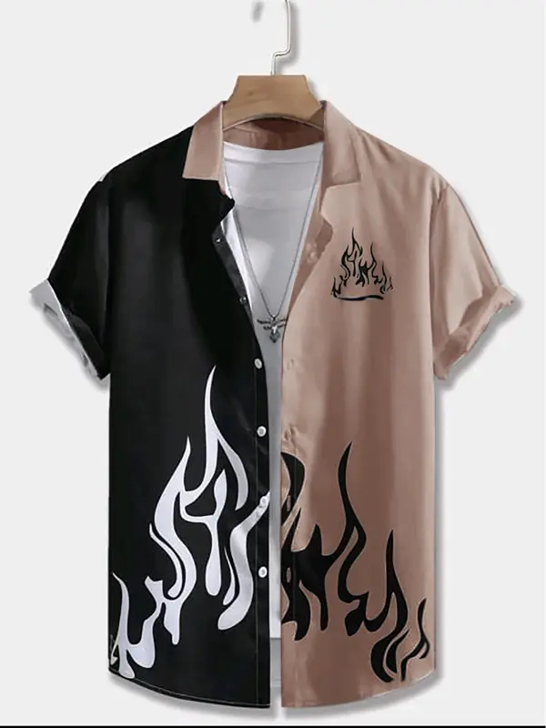 Gudang Outfit- Kemeja Drak Icon Lengan Pendek Baju Pria Dewasa Cowok Distro Katun Keren Hitam 2