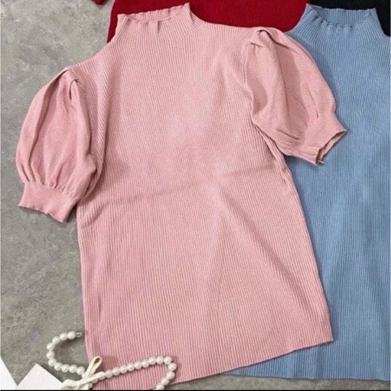 Product Introduction of Áo len tay bồng hot hittt T246 cho nữ - Nhung 18