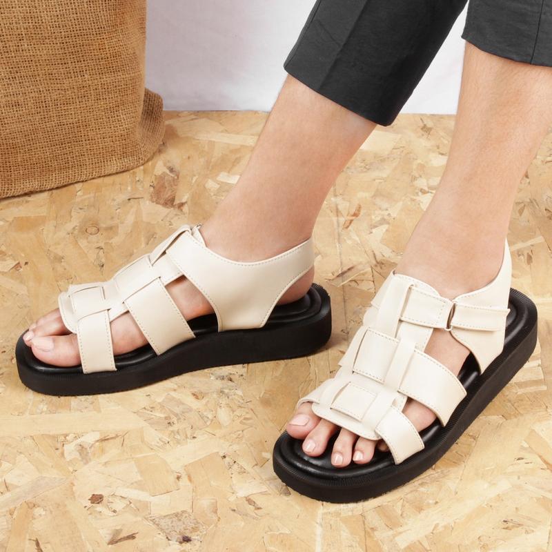 ELMAIRA - Elsa Cream Sandal Wanita Sendal 0