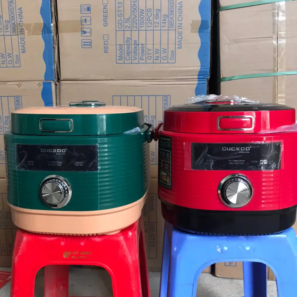 Nồi Cơm Điện GUGKDO GK- 1807 Dung tích 1,8 Lít - Tặng Kèm Giá Hấp, Bảo Hành 12 Tháng Nồi trong bằng nhôm Nồi trong bằng nhôm