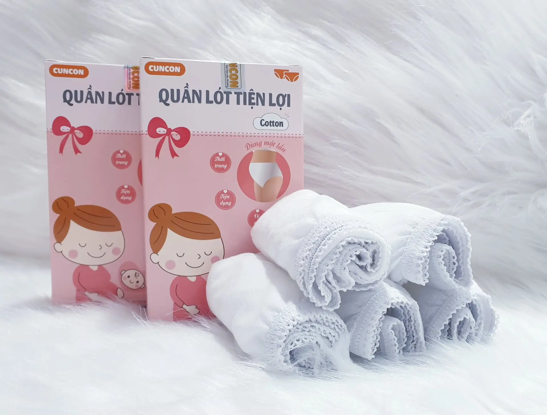 Quần lót tiện lợi CUNCON (Cotton, 5 cái/hộp)