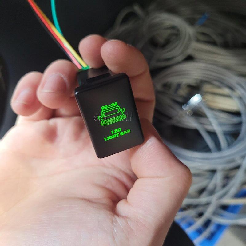 Product Introduction of For Suzuki Jimny 2019 2020 2021 Green Car Led Light Bar Power On Off switch Push button 21