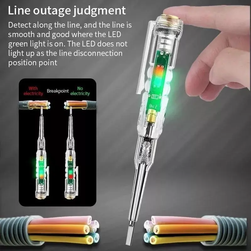 Obeng Tester TesPen Obeng Tes with Indicator Dual LED 2