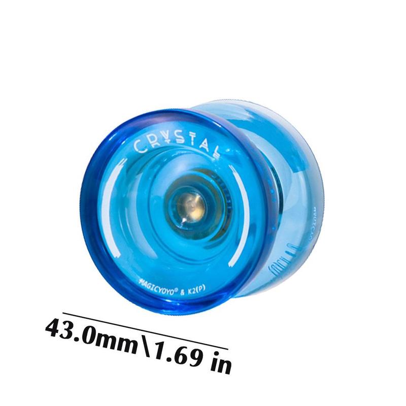 Product Introduction of Magic Yoyo K2 Responsive Yoyos For Kids Transparent Looping Play Beginner Yoyo With Narrow Bearing Steel Axle ABS Body 20