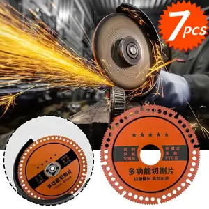 1/2/3/5/7pcs Turbo Diamond Saw Granit Marble Cutting Disc Porcelain Tile Ceramic Angle Grinder Alat Pemotong Industri Multifungsi