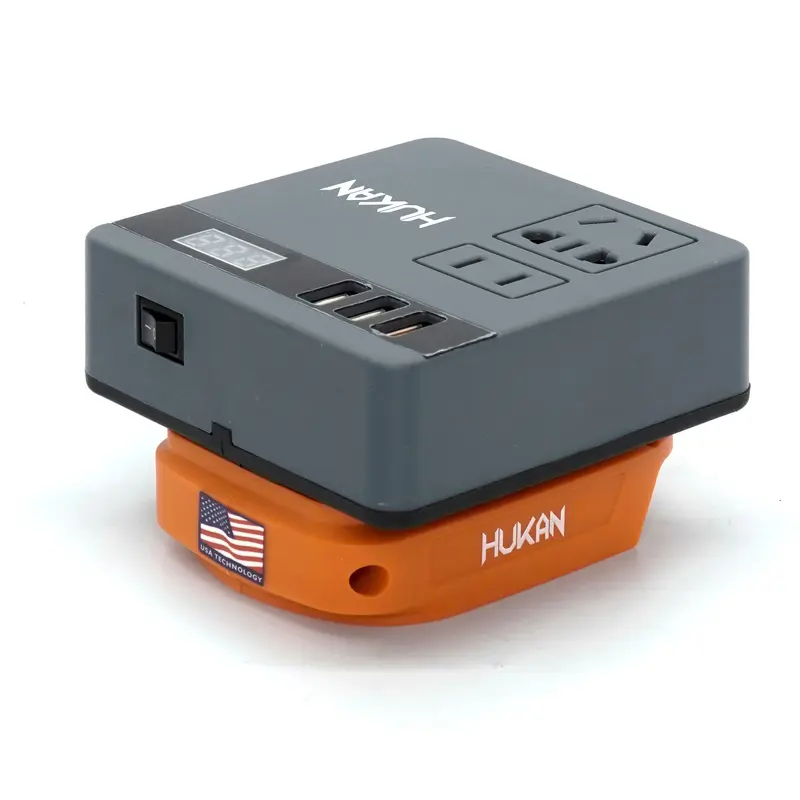 Chân Chuyển Đổi Biến Tần Thông Minh Hukan HM21-SI0200 -  Biến tần chuyển đổi điện áp 21v lên 220v - Chân pin phổ thông M21 4cm - Điện máy Việt Nhật 3