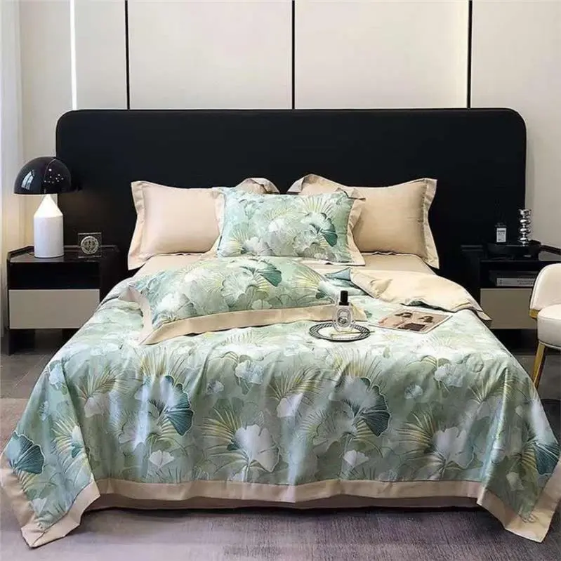 {Xiaoqian Home Furnishings} [HCM] Chăn Hè Lụa Thái Trần Bông Mát Lạnh nhập khẩu, Mền Hè chất liệu Lụa Mềm Mịn mẫu mới 2023. Kích Thước Chuẩn 2m2*2m3 6