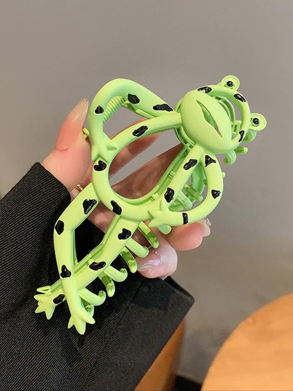 Cute Frog Design Hair Claw, Cartoon Animal Series Hair Claw, Fashion Versatile Metal Hair Accessories for Ladies and Girls, Creative and Interesting Hair Accessories 5