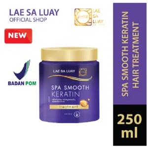 BPOM Lae Sa Luay Hair Spa Smooth Keratin / Masker Rambut / Conditioner / Haircare / Treatment Rambut - 250 ml Shampoo Lepek