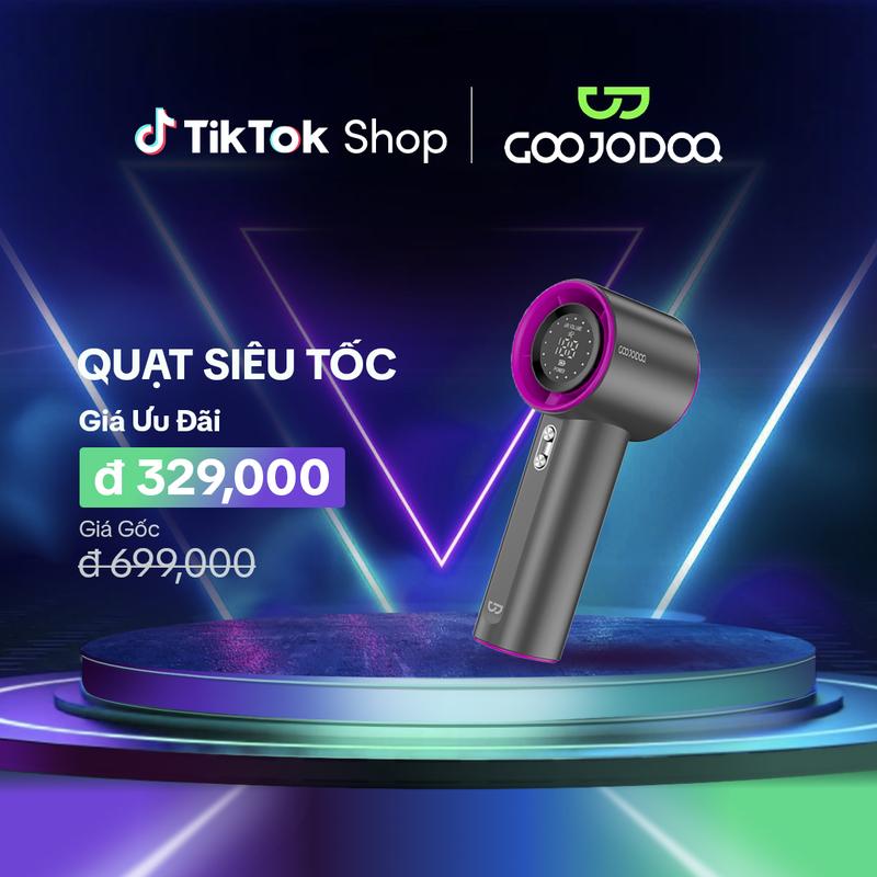 【GOOJODOQ】TẶNG NHÃN DÁN KIM CƯƠNG 2024 Quạt cầm tay tốc độ cao, 100 mức gió,  màn hình kỹ thuật số, Pin 4000 MaH, Sử Dụng 2-7h(bảo hành chính hãng 06 tháng) Usb Mobile Phụ Kiện