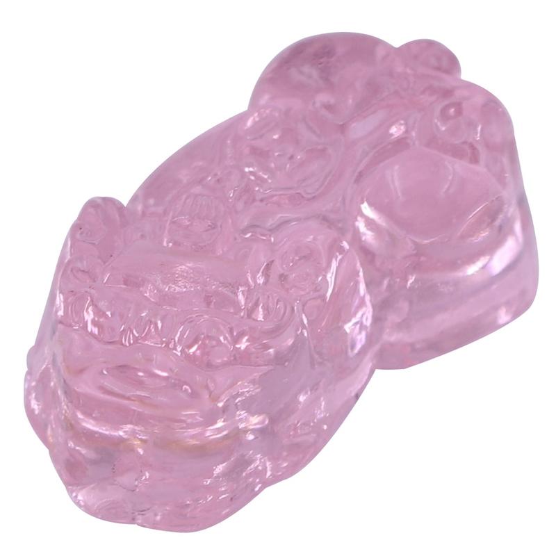 Mặt tỳ hưu pha lê hồng phấn 3.2 cm MFLTHHPN 2