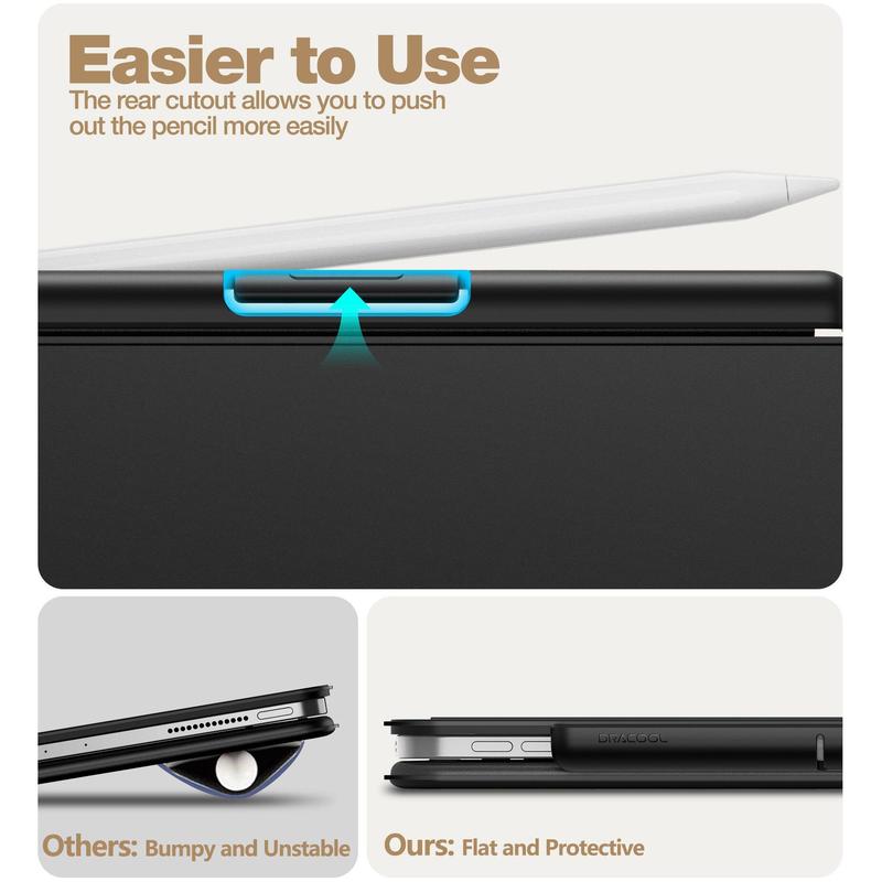 Product Introduction of [Cool Digital Store] 2nd Generation Compatible with Magic Keyboard Smart Folio Designed for Apple Pencil Holder 19