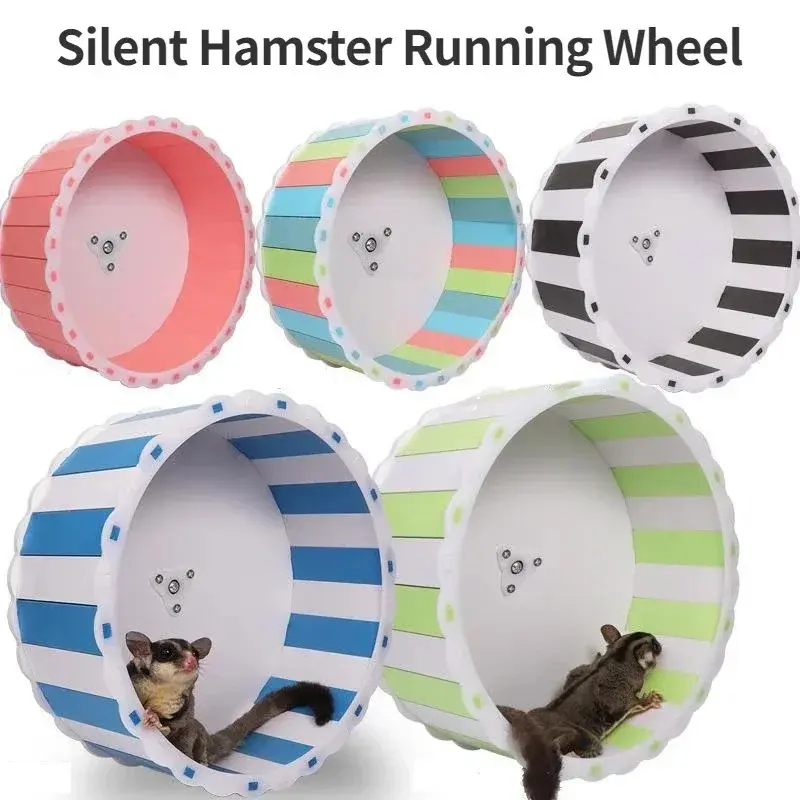 Hamster Running Disc Toy Sport Running Silent Small Pet Rotatory Jogging Wheel Wheel Toys pet Hamster Cage Supplies