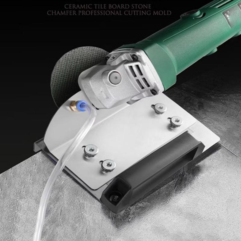 Product Introduction of ￼Bàn cắt mòi gạch bàn cắt vát 45 độ lắp máy cắt cầm tay - Đế cắt mòi INOX 304 cắt góc 45 độ lưỡi mài đá mũi khoan 1